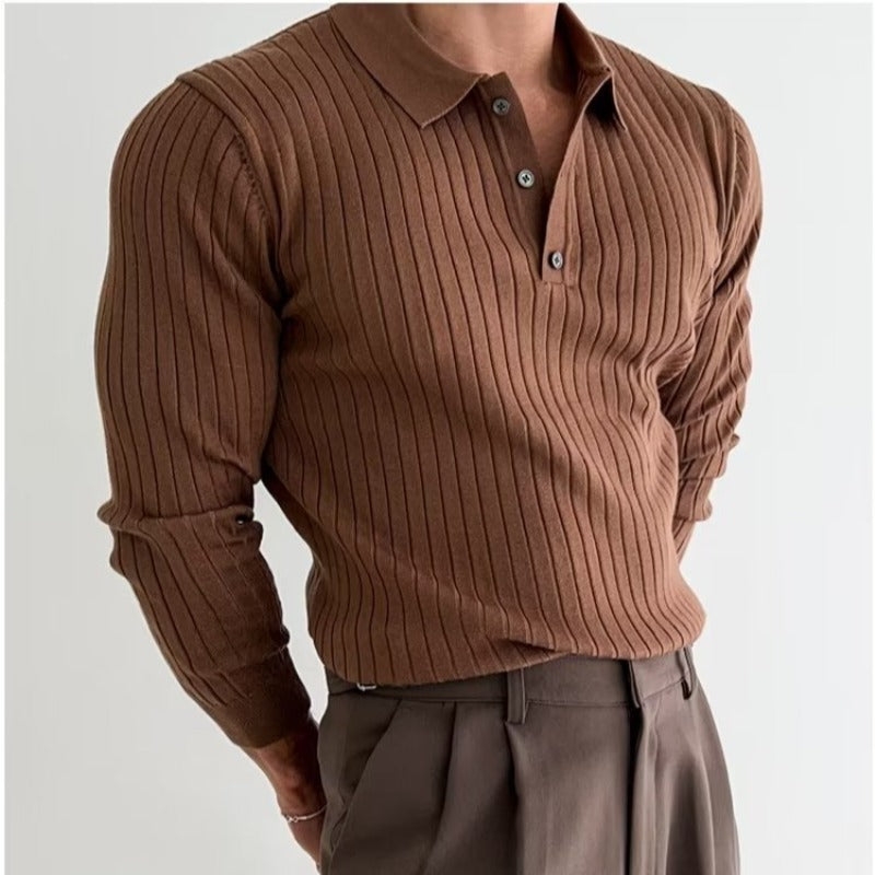 Men's Slim Fit Casual Cotton Polo Top - Everyday Wear