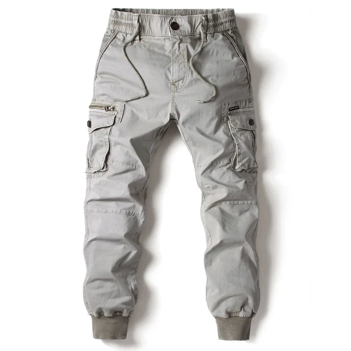 Men's Slim Fit Cotton Cargo Pants - Everyday Casual