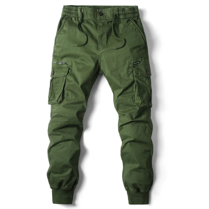 Men's Slim Fit Cotton Cargo Pants - Everyday Casual