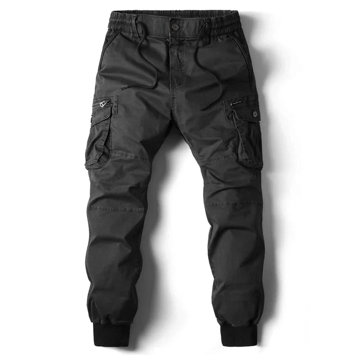Men's Slim Fit Cotton Cargo Pants - Everyday Casual