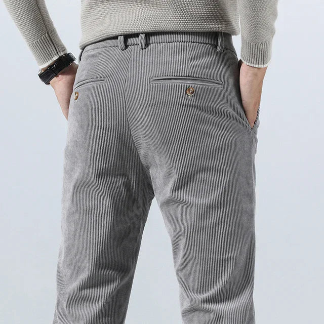 Men's Slim Fit Cotton Pants - Everyday Casual