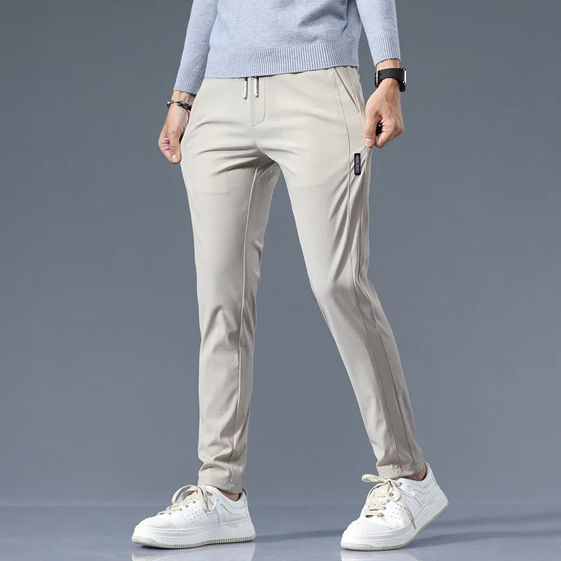 Men's Slim Fit Cotton Pants - Everyday Casual