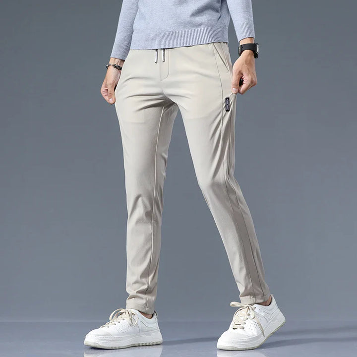Men's Slim Fit Cotton Pants - Everyday Casual