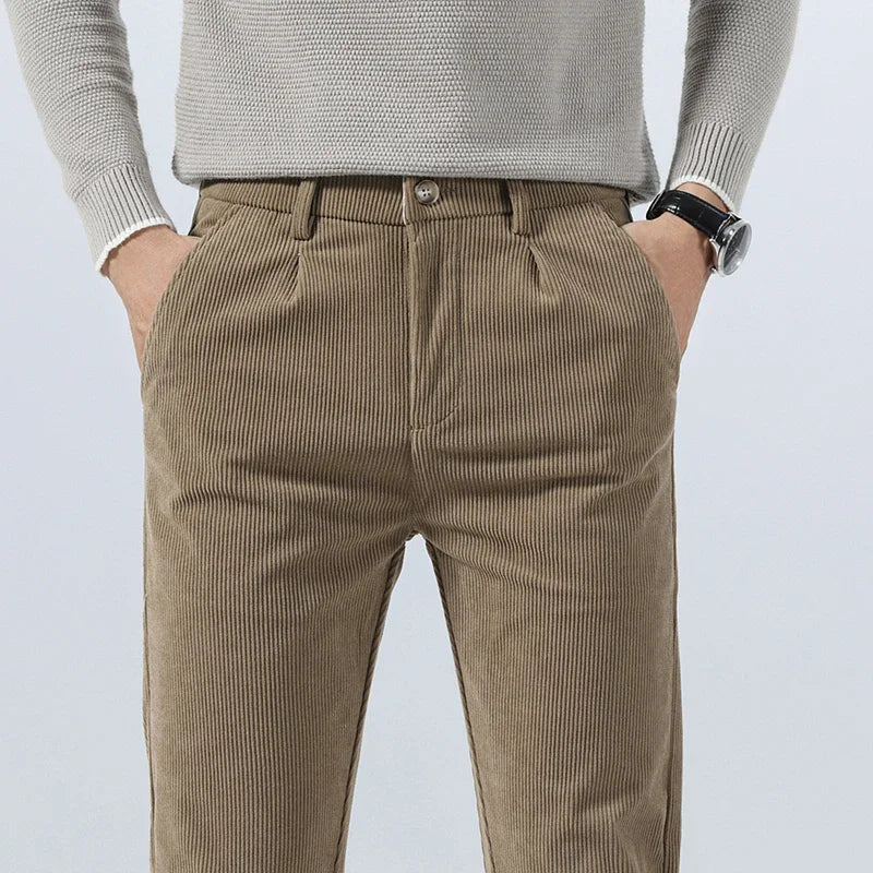 Men's Slim Fit Cotton Pants - Everyday Casual