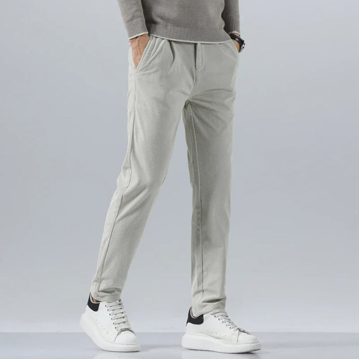 Men's Slim Fit Cotton Pants - Everyday Casual