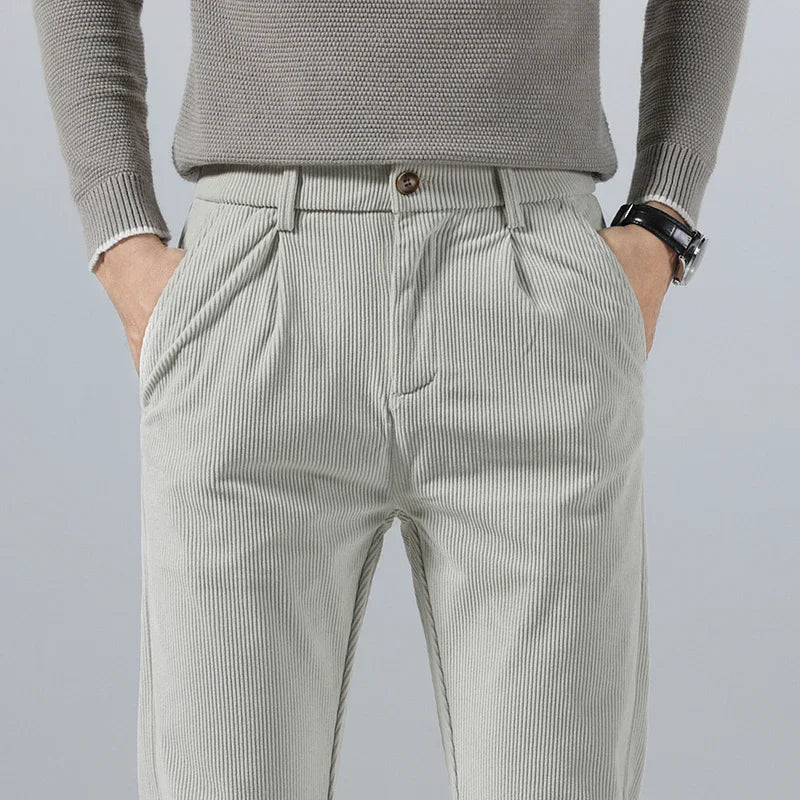 Men's Slim Fit Cotton Pants - Everyday Casual