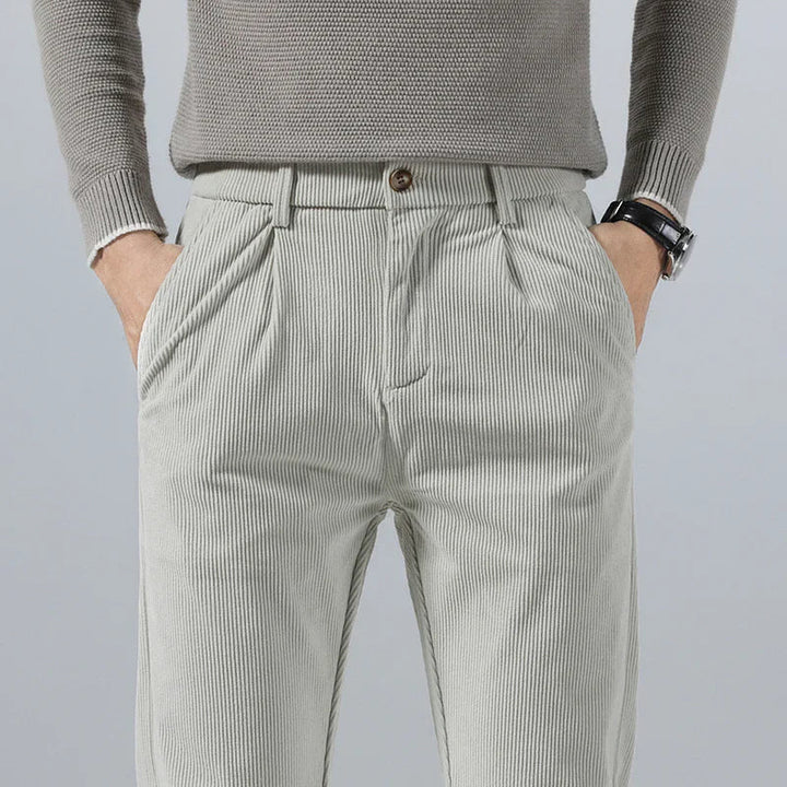 Men's Slim Fit Cotton Pants - Everyday Casual