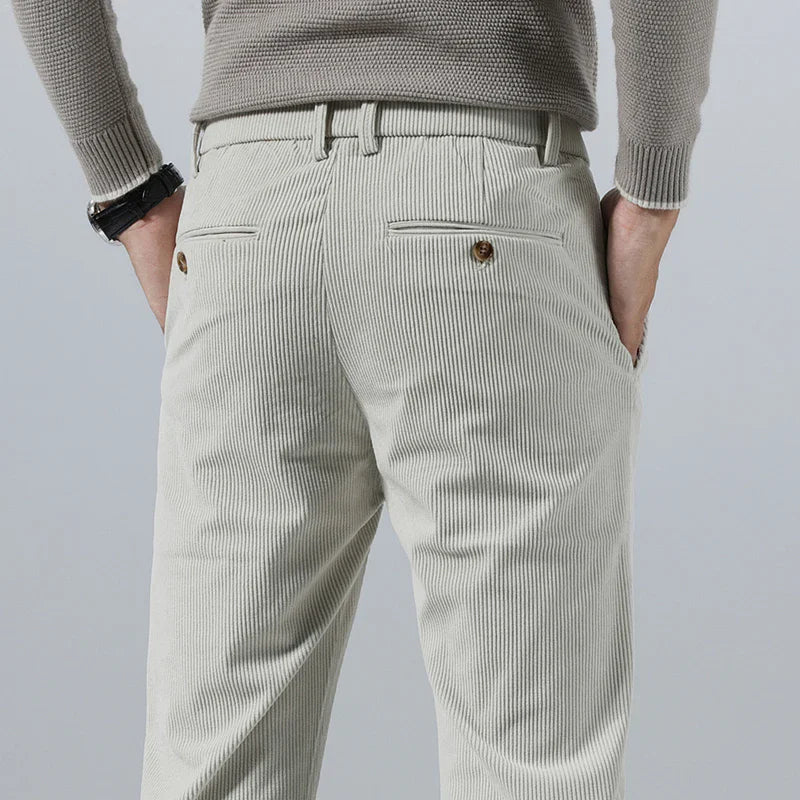 Men's Slim Fit Cotton Pants - Everyday Casual