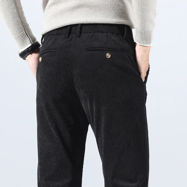 Men's Slim Fit Cotton Pants - Everyday Casual