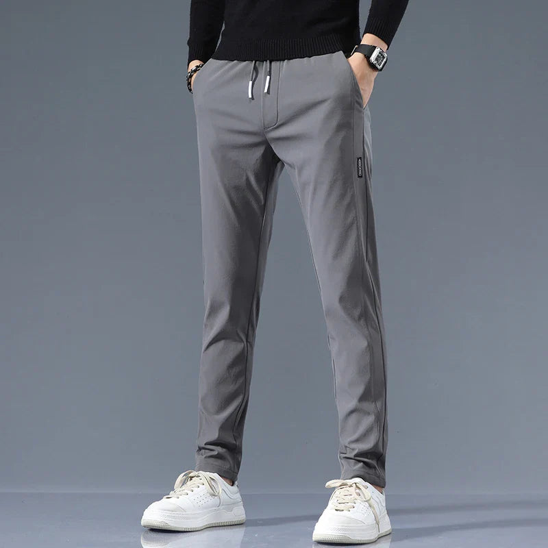 Men's Slim Fit Cotton Pants - Everyday Casual