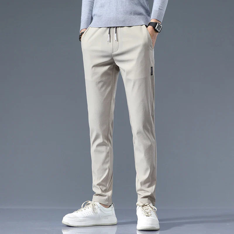 Men's Slim Fit Cotton Pants - Everyday Casual