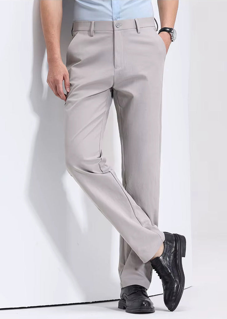 Men's Slim Fit Cotton Trousers - Everyday Casual