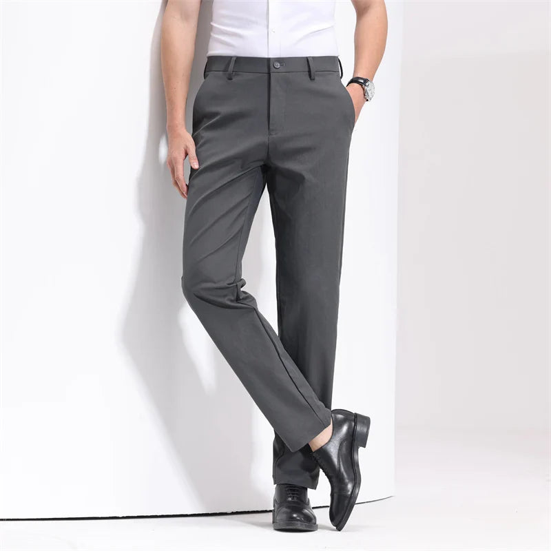 Men's Slim Fit Cotton Trousers - Everyday Casual