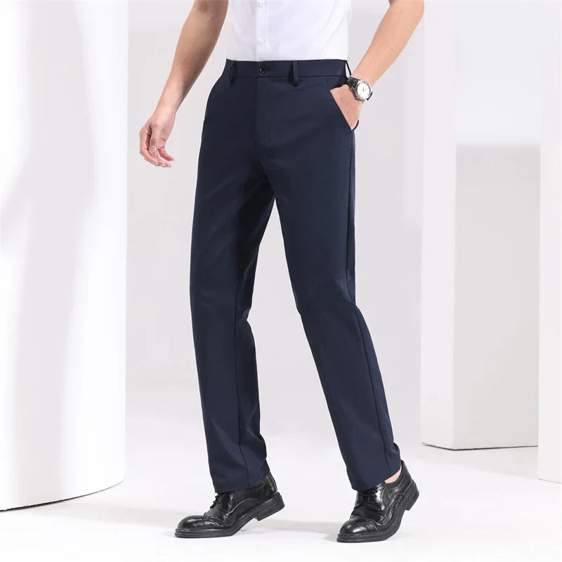Men's Slim Fit Cotton Trousers - Everyday Casual