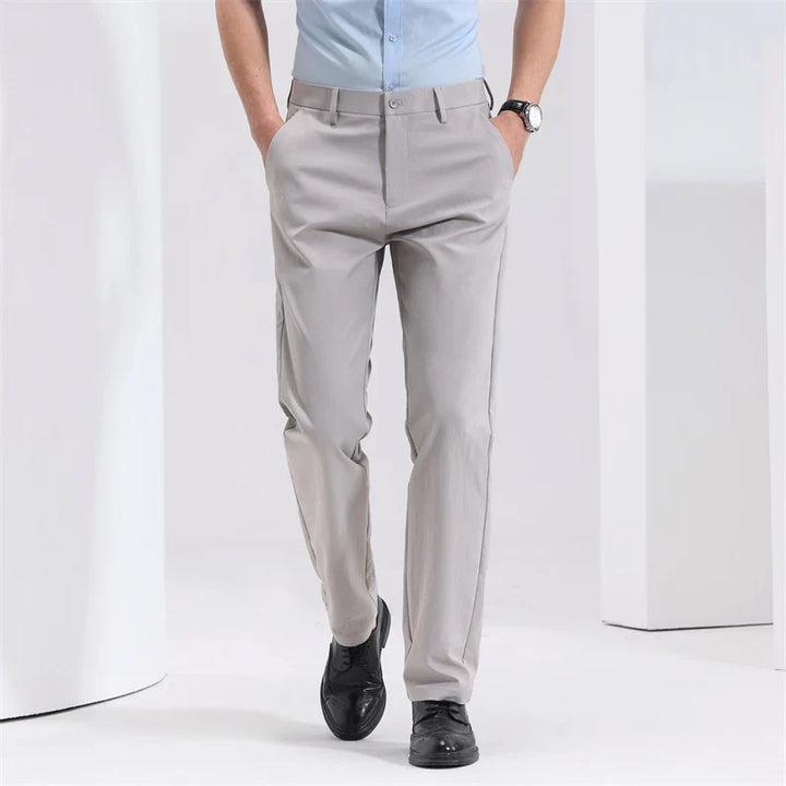 Men's Slim Fit Cotton Trousers - Everyday Casual