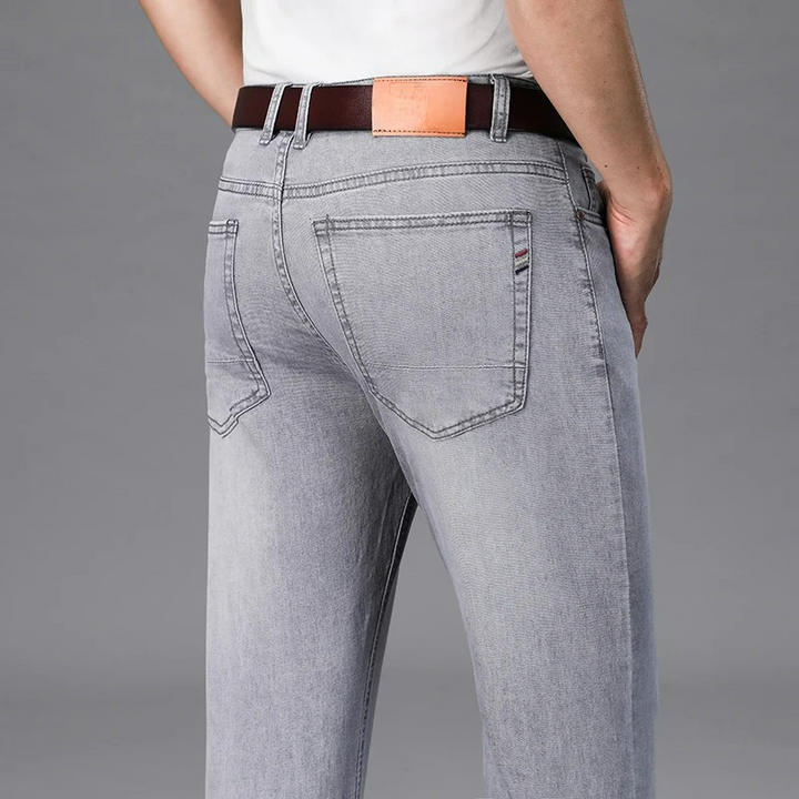 Men's Slim Fit Tapered Denim Jeans - Casual Wear