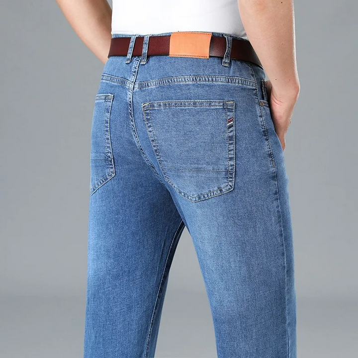 Men's Slim Fit Tapered Denim Jeans - Casual Wear