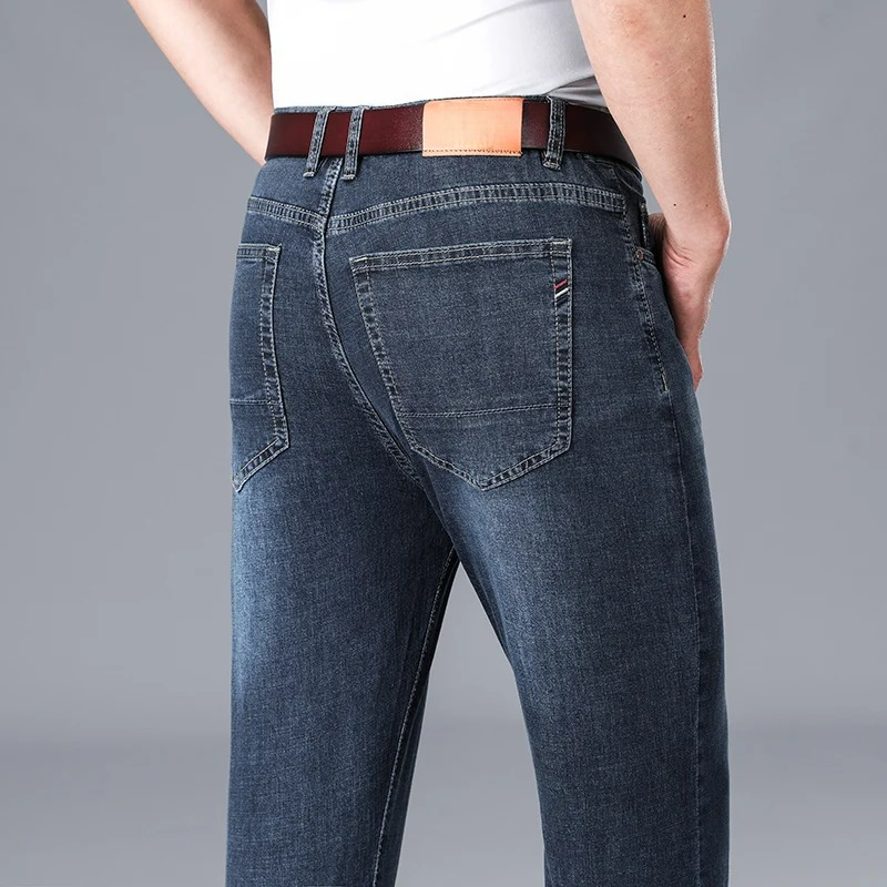 Men's Slim Fit Tapered Denim Jeans - Casual Wear