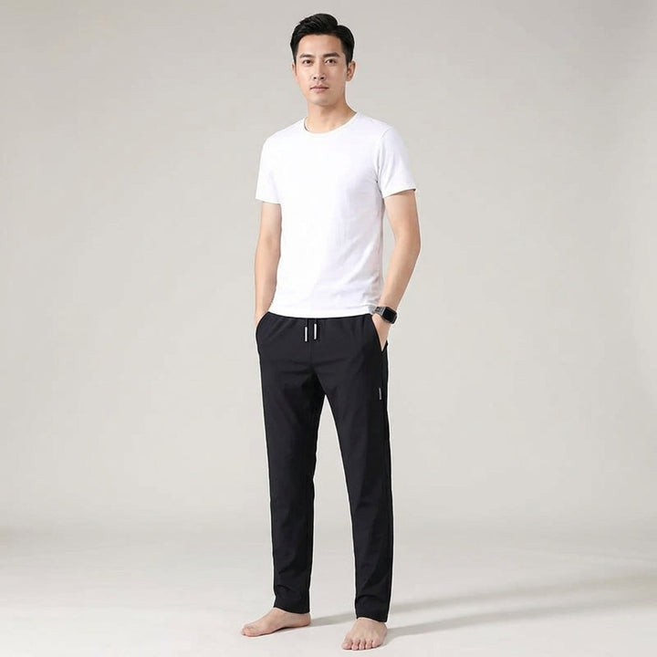 Men's Sporty Jogging Pants with Drawstring