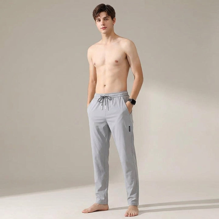 Men's Sporty Jogging Pants with Drawstring