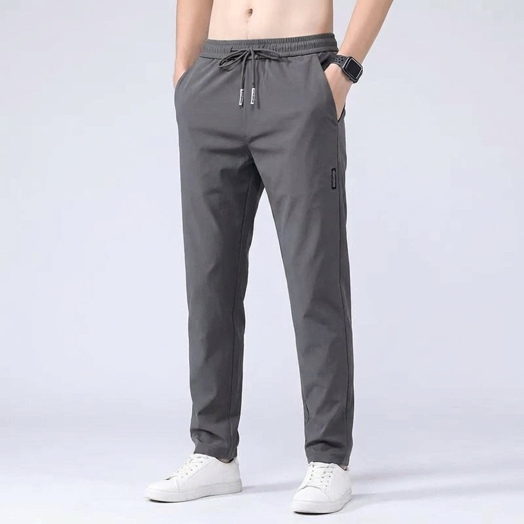 Men's Sporty Jogging Pants with Drawstring