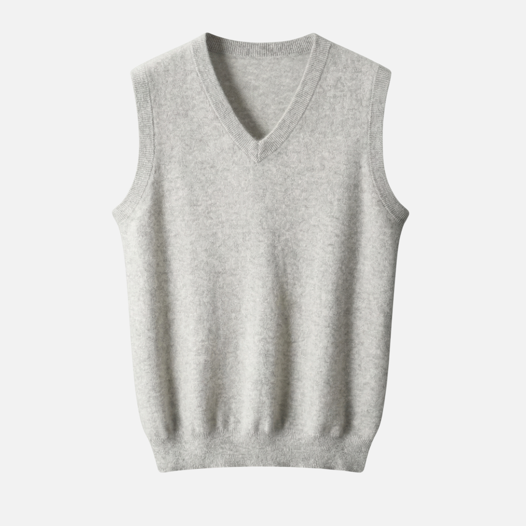 Men's V-Neck Merino Wool Vest
