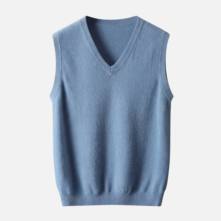 Men's V-Neck Merino Wool Vest