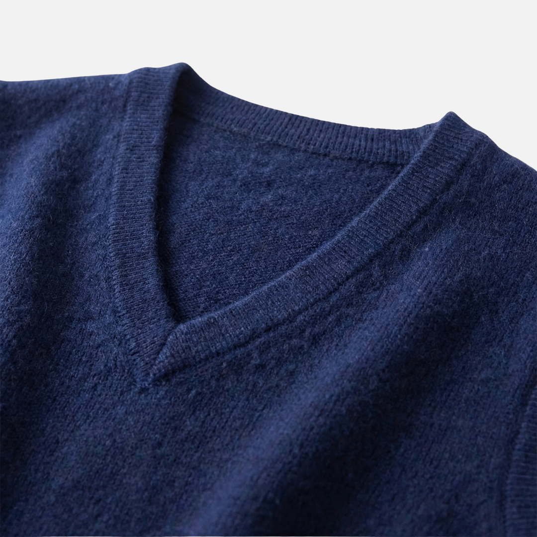Men's V-Neck Merino Wool Vest