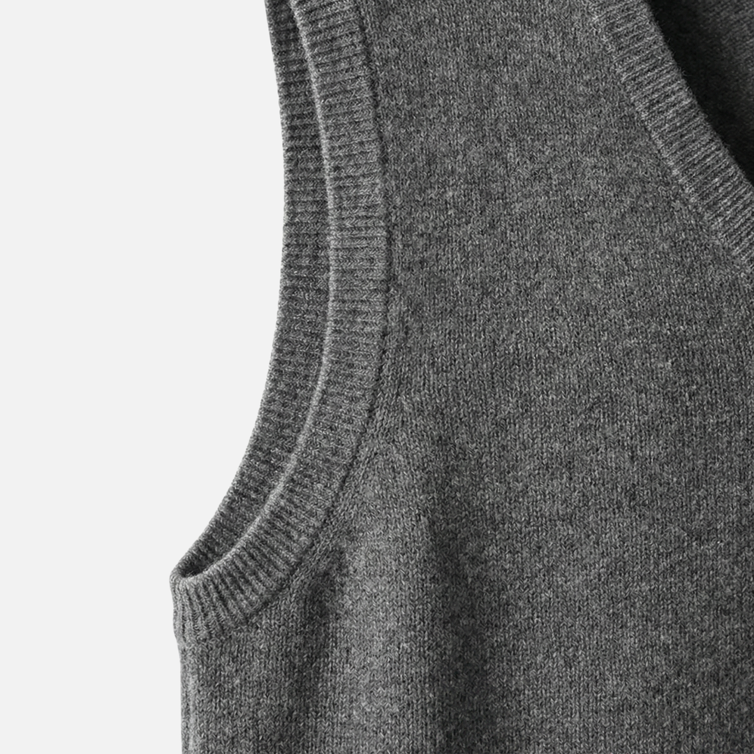 Men's V-Neck Merino Wool Vest