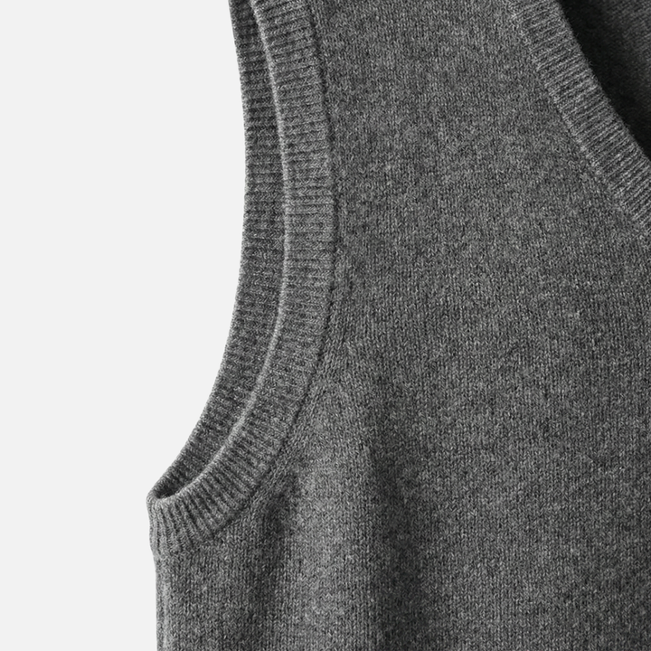 Men's V-Neck Merino Wool Vest