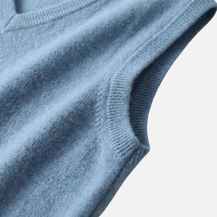 Men's V-Neck Merino Wool Vest