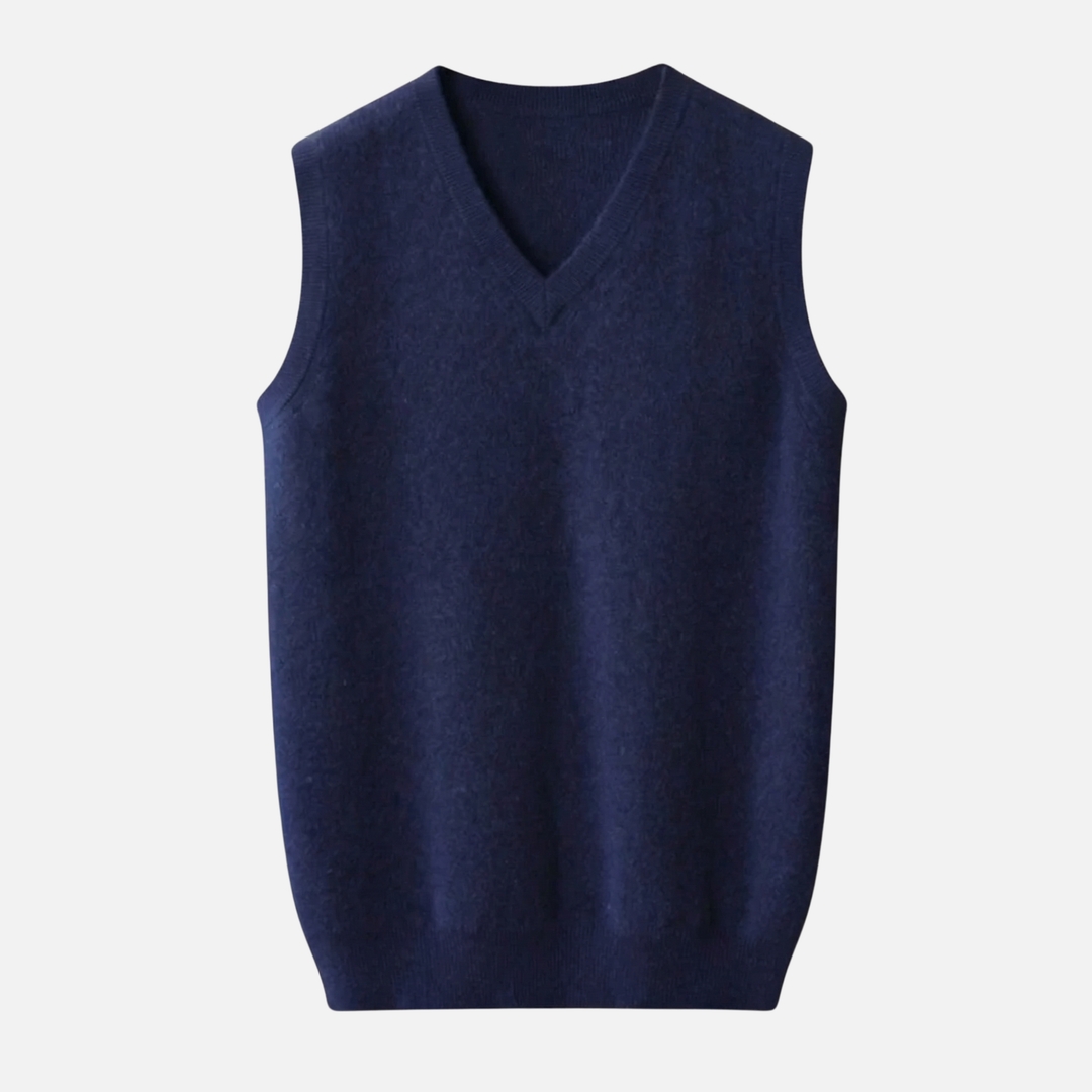 Men's V-Neck Merino Wool Vest