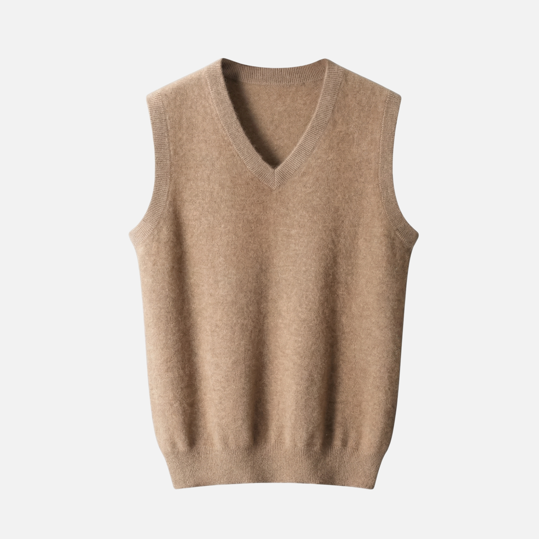 Men's V-Neck Merino Wool Vest