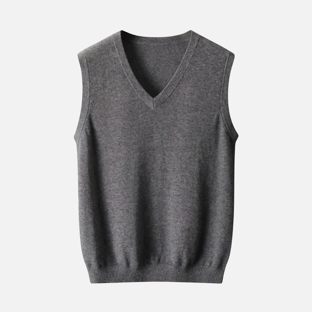 Men's V-Neck Merino Wool Vest
