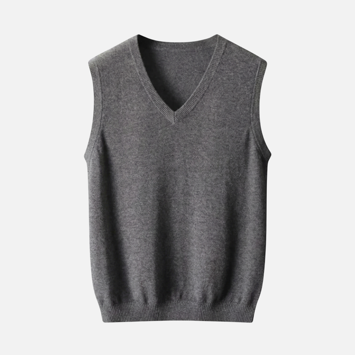 Men's V-Neck Merino Wool Vest