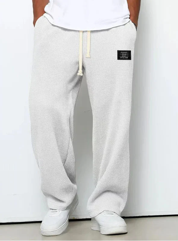 Men's Waffle Knit Pants - Relaxed Fit