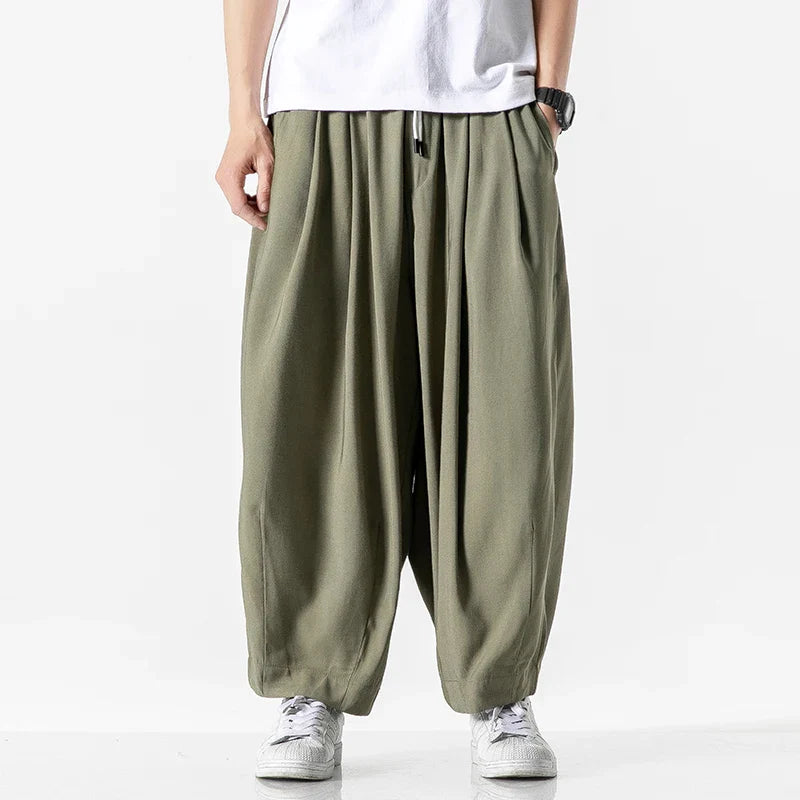 Men's Wide-Leg Sweatpants - Relaxed Fit Casual