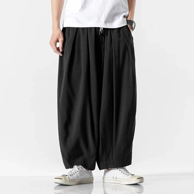 Men's Wide-Leg Sweatpants - Relaxed Fit Casual