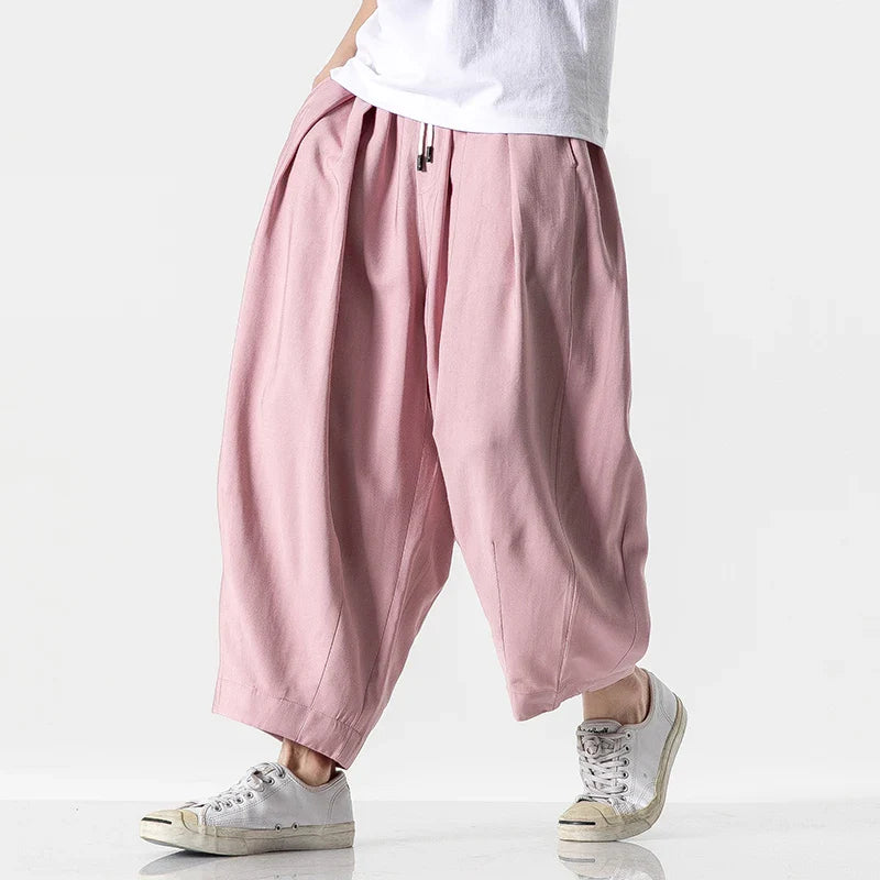 Men's Wide-Leg Sweatpants - Relaxed Fit Casual