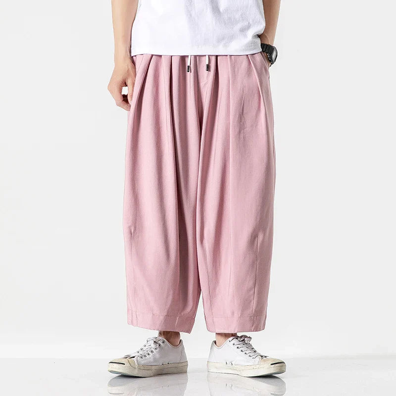 Men's Wide-Leg Sweatpants - Relaxed Fit Casual