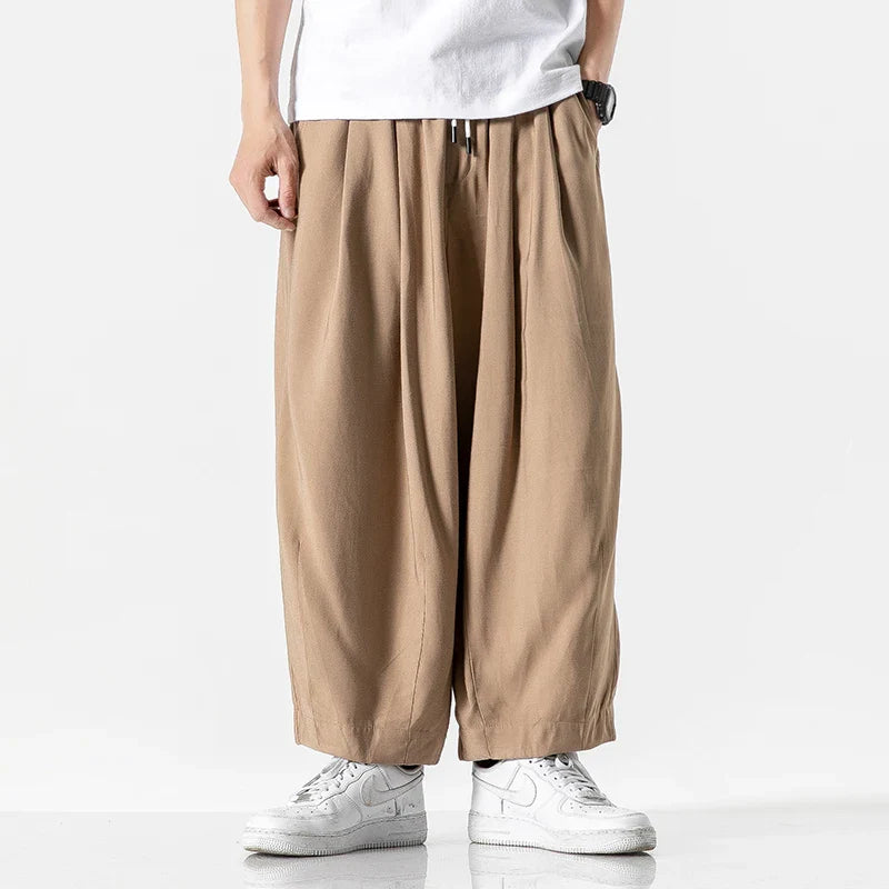 Men's Wide-Leg Sweatpants - Relaxed Fit Casual