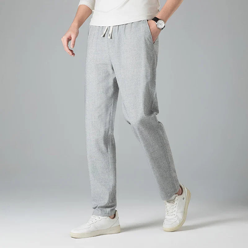 Men's Linen Trousers - Relaxed Fit