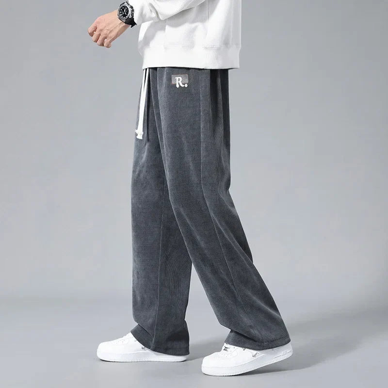 Men's Relaxed Fit Corduroy Sweatpants - Everyday Wear