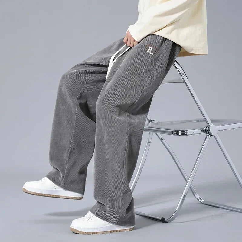 Men's Relaxed Fit Corduroy Sweatpants - Everyday Wear