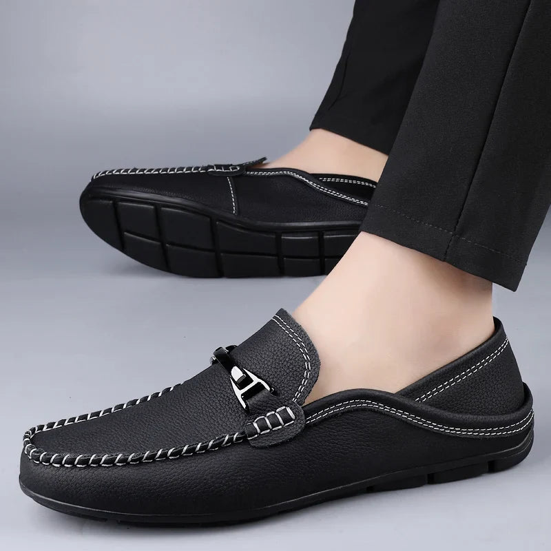Men's Leather Loafers - Classic Fit