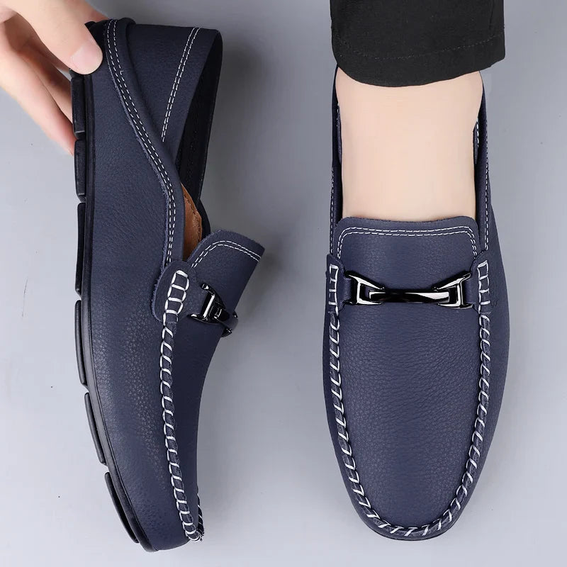 Men's Leather Loafers - Classic Fit