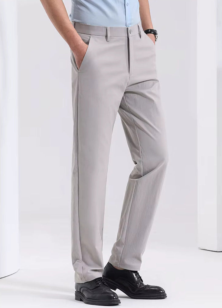 Men's Slim Fit Cotton Trousers - Everyday Casual