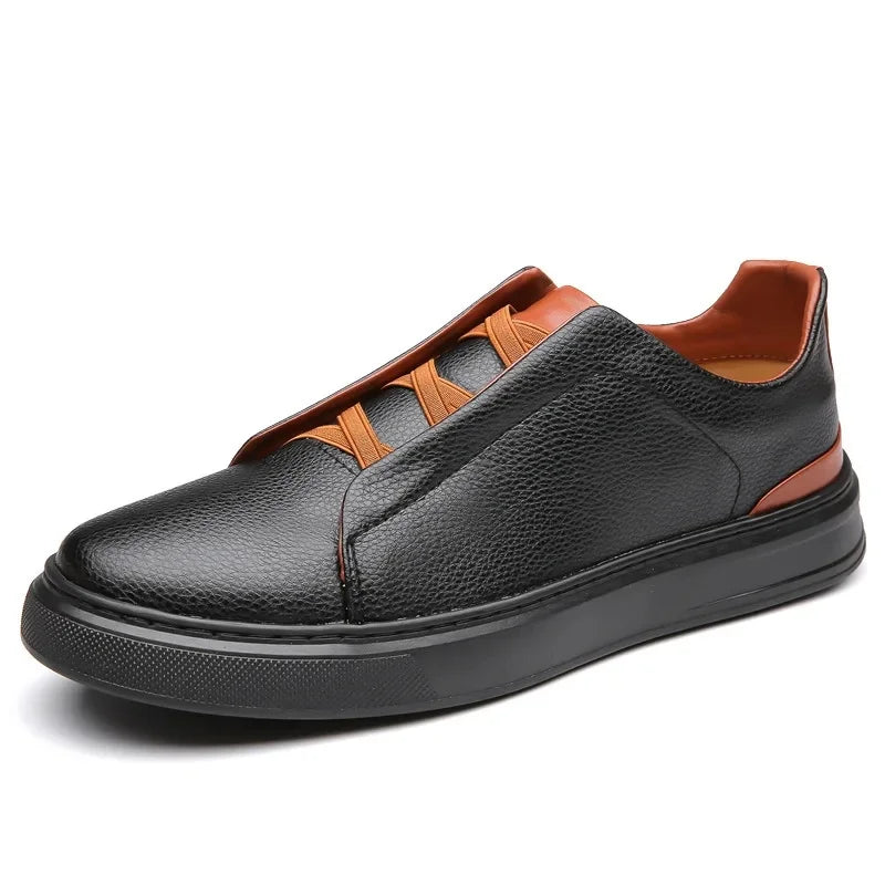 Men's Pebbled Leather Dress Shoes - Formal Occasion