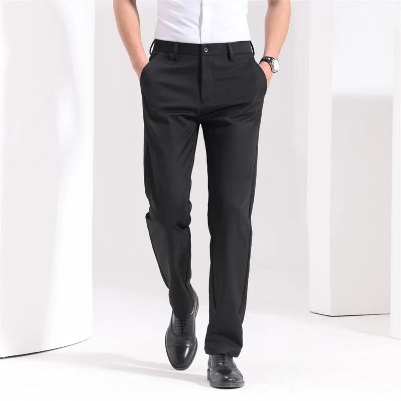 Men's Slim Fit Cotton Trousers - Everyday Casual