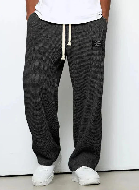 Men's Waffle Knit Pants - Relaxed Fit
